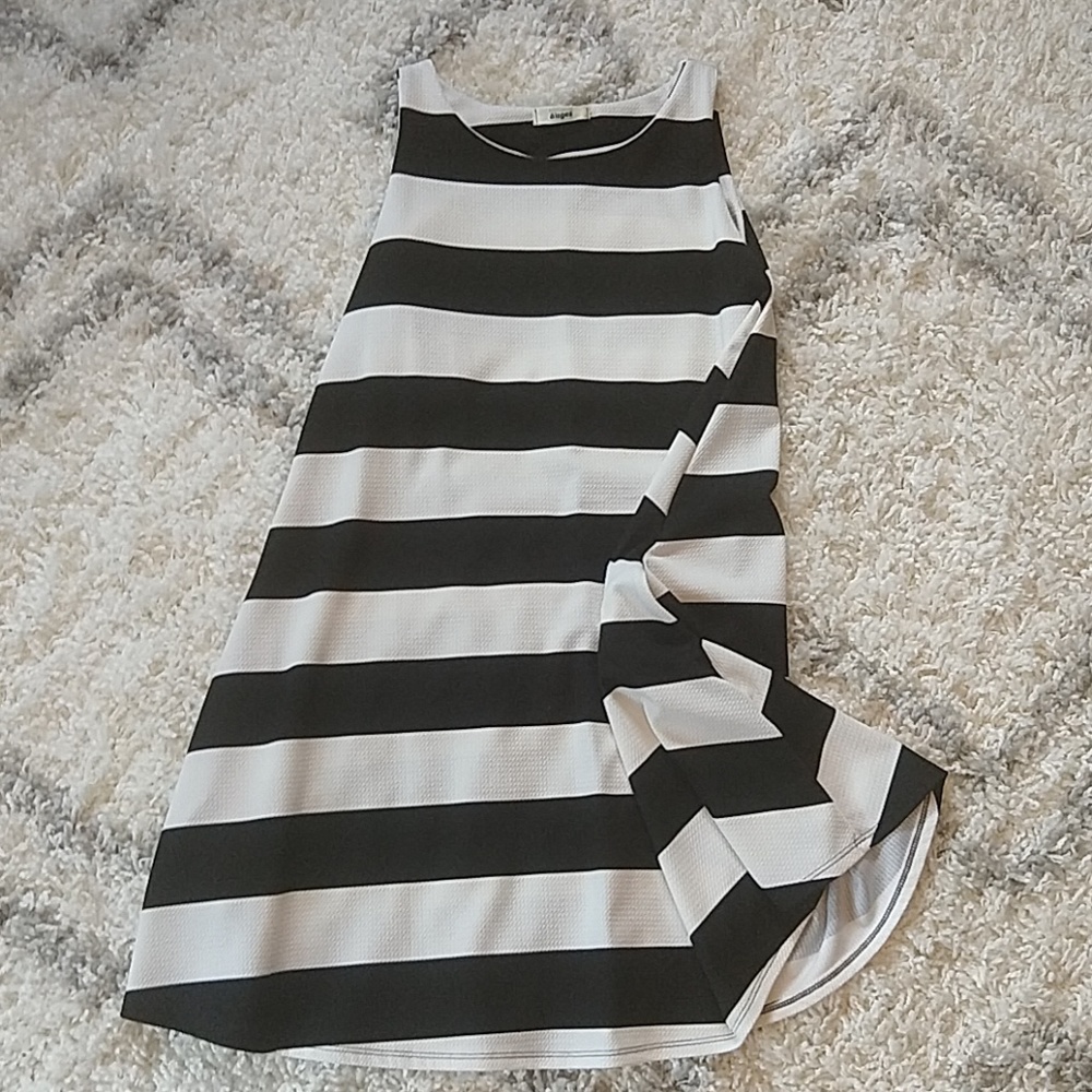 3/$20 Black and White stripes dress
